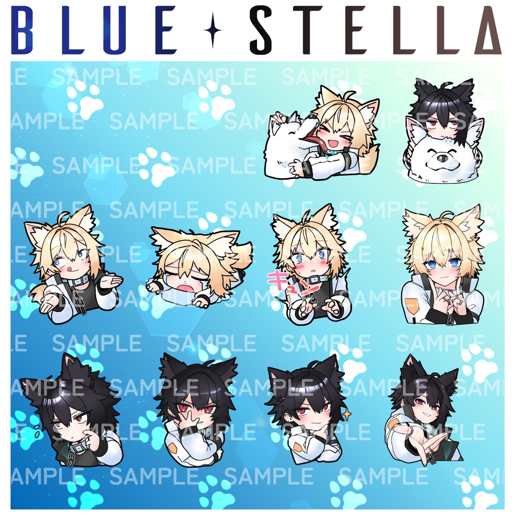 【オリジナル3Dモデル】彼方-Kanata-&此方-Konata- #BLUESTELLA