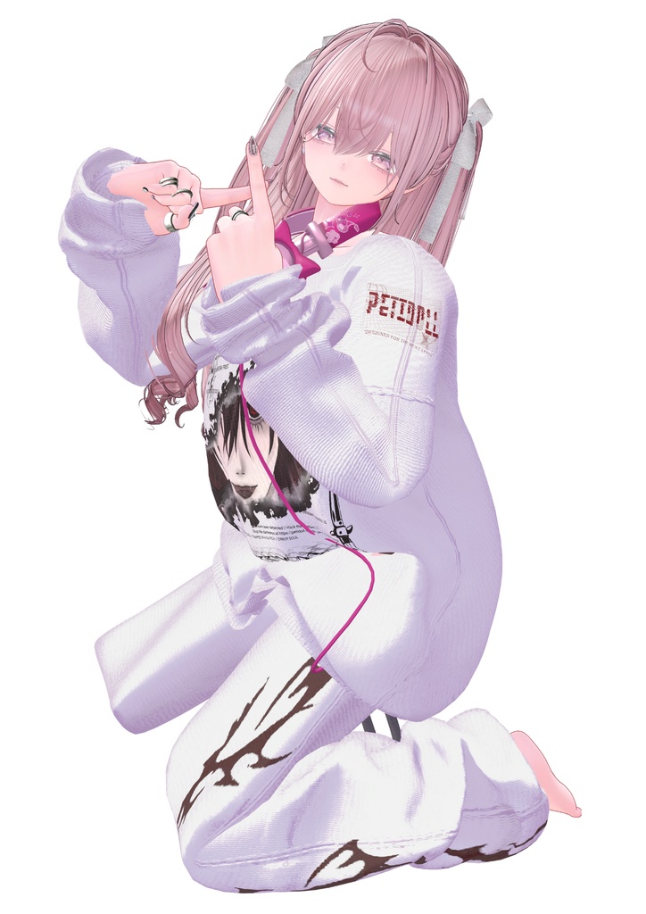 【オリジナル3Dモデル】彼方-Kanata-&此方-Konata- #BLUESTELLA