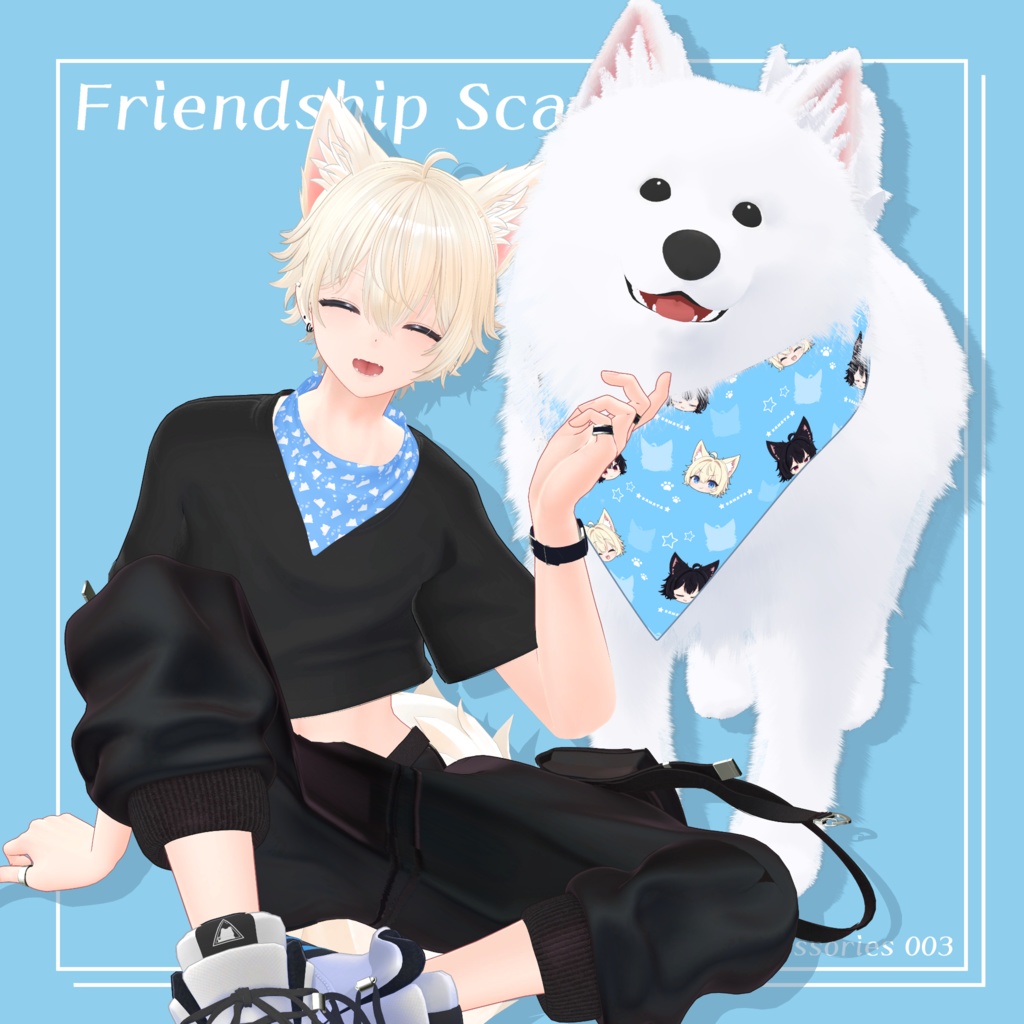 【オリジナル3Dモデル】彼方-Kanata-&此方-Konata- #BLUESTELLA