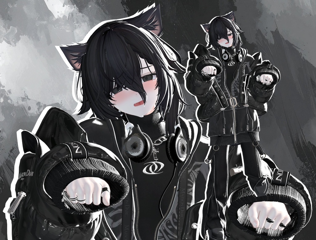 【オリジナル3Dモデル】彼方-Kanata-&此方-Konata- #BLUESTELLA