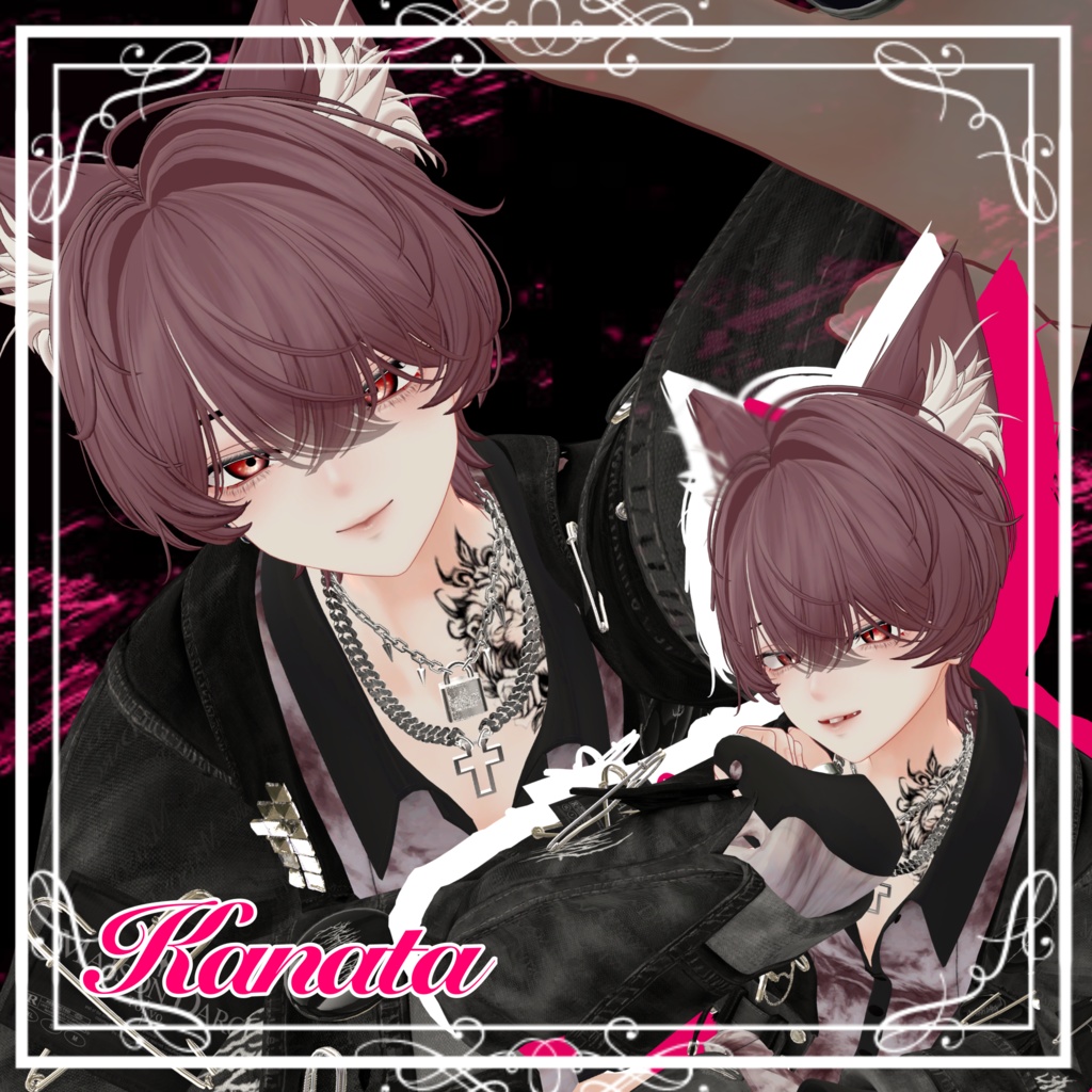 【オリジナル3Dモデル】彼方-Kanata-&此方-Konata- #BLUESTELLA