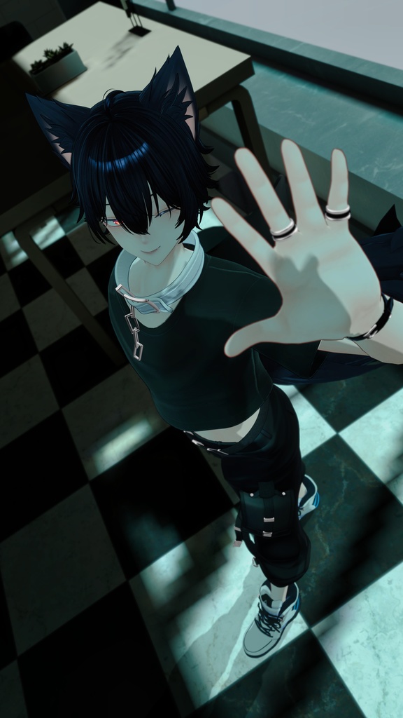 【オリジナル3Dモデル】彼方-Kanata-&此方-Konata- #BLUESTELLA