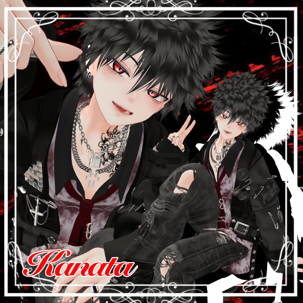 【オリジナル3Dモデル】彼方-Kanata-&此方-Konata- #BLUESTELLA