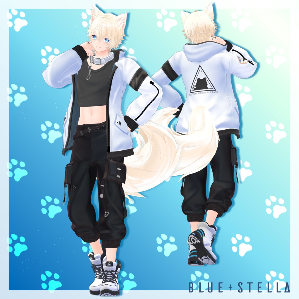 【オリジナル3Dモデル】彼方-Kanata-&此方-Konata- #BLUESTELLA