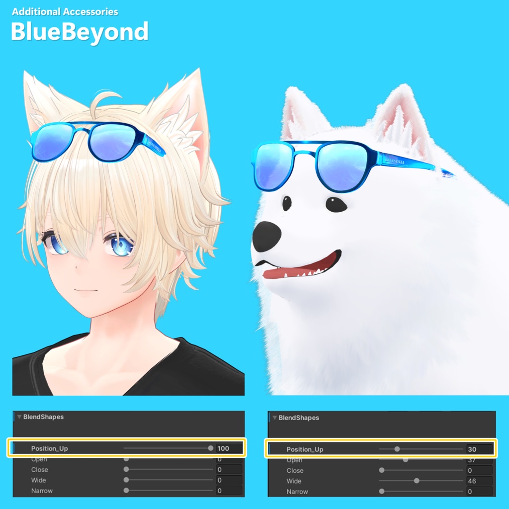 【オリジナル3Dモデル】彼方-Kanata-&此方-Konata- #BLUESTELLA