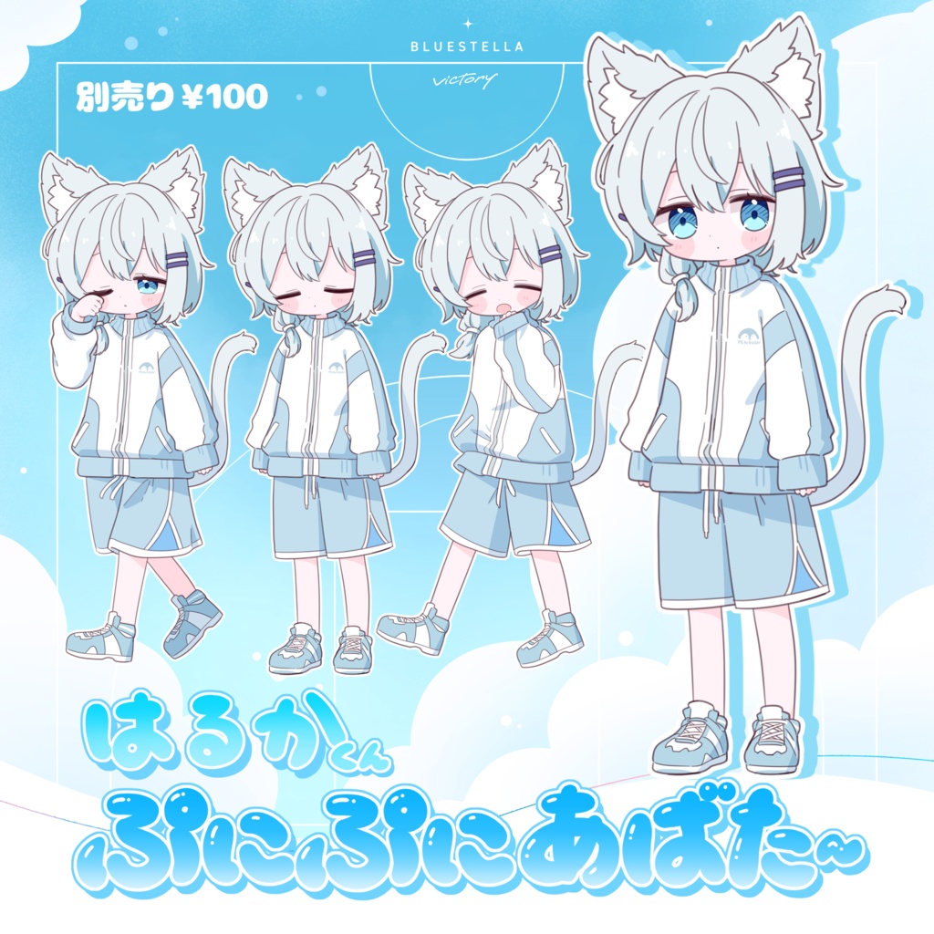 ✨発売記念SALE✨【オリジナル3Dモデル】はるか-Haruka- #BLUESTELLA 男性アバター