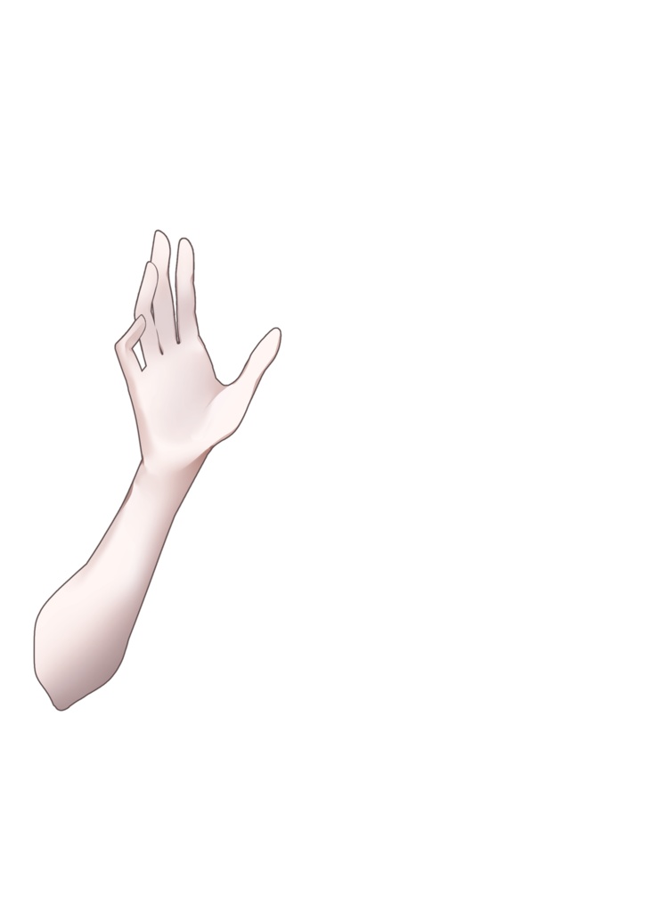 【手_素材】かけごえをするときの手の素材