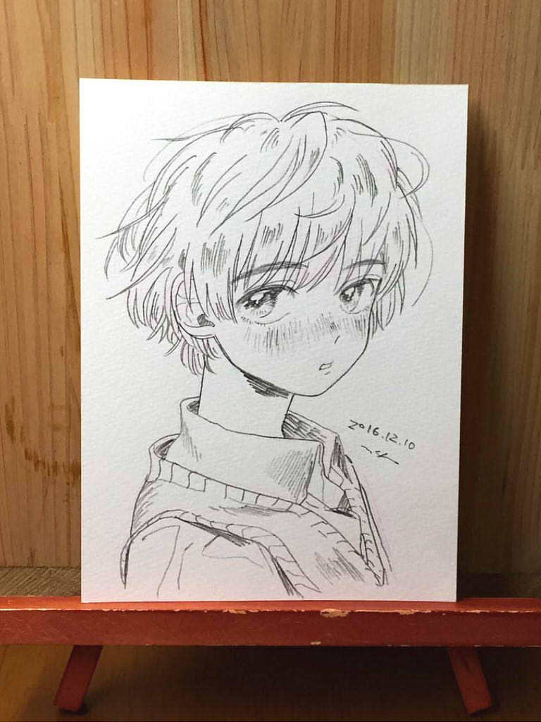 drawing ”視線”
