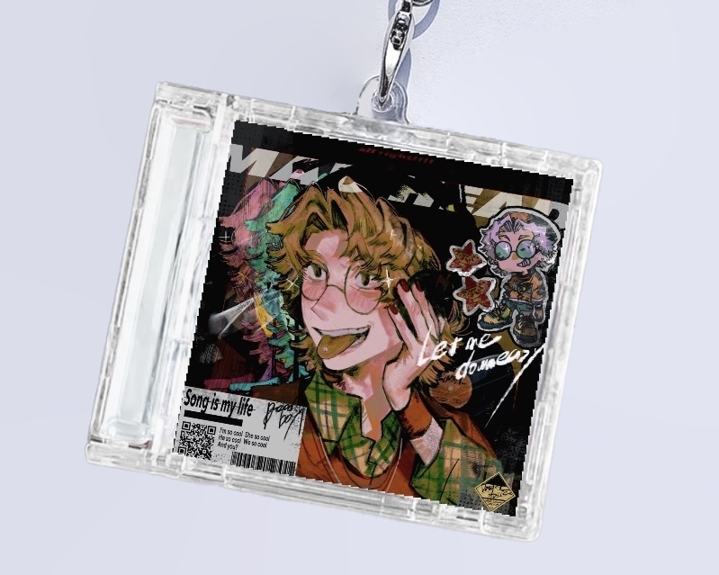 CD型 ストラップ【ランダム】【全3種】⚠︎必ず説明書きをお読みください