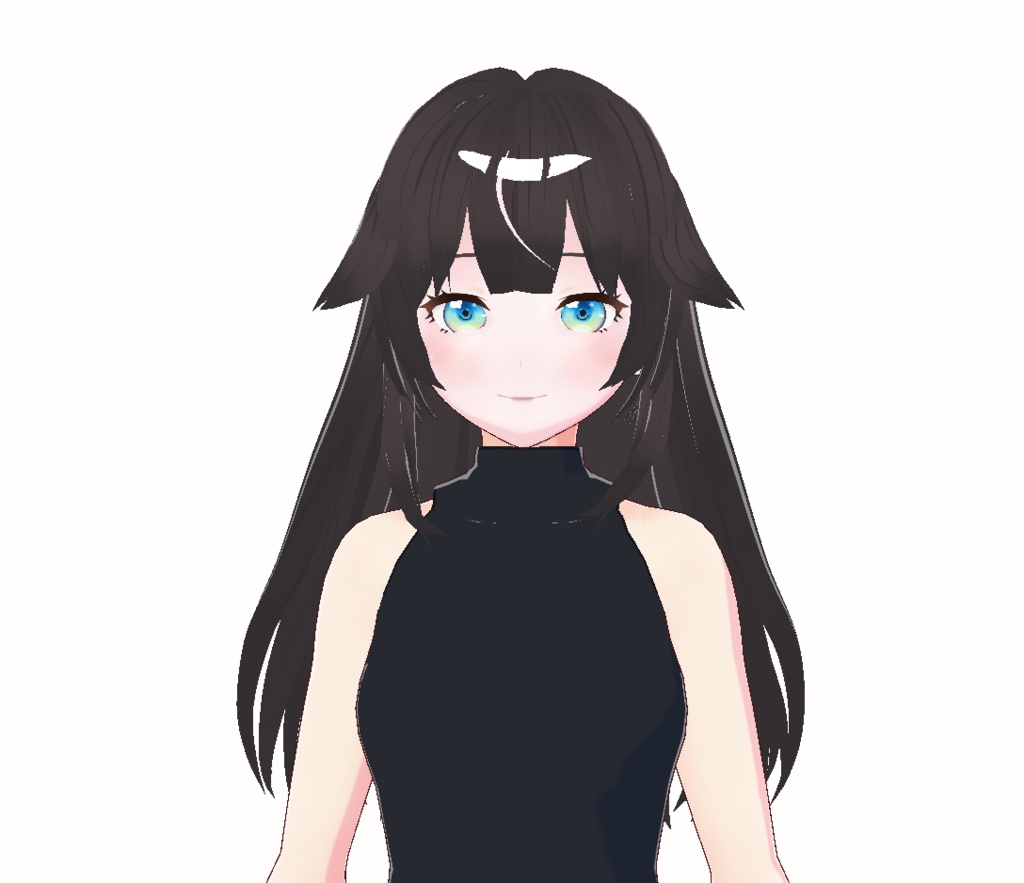 Vroid Black Long Hair ♡