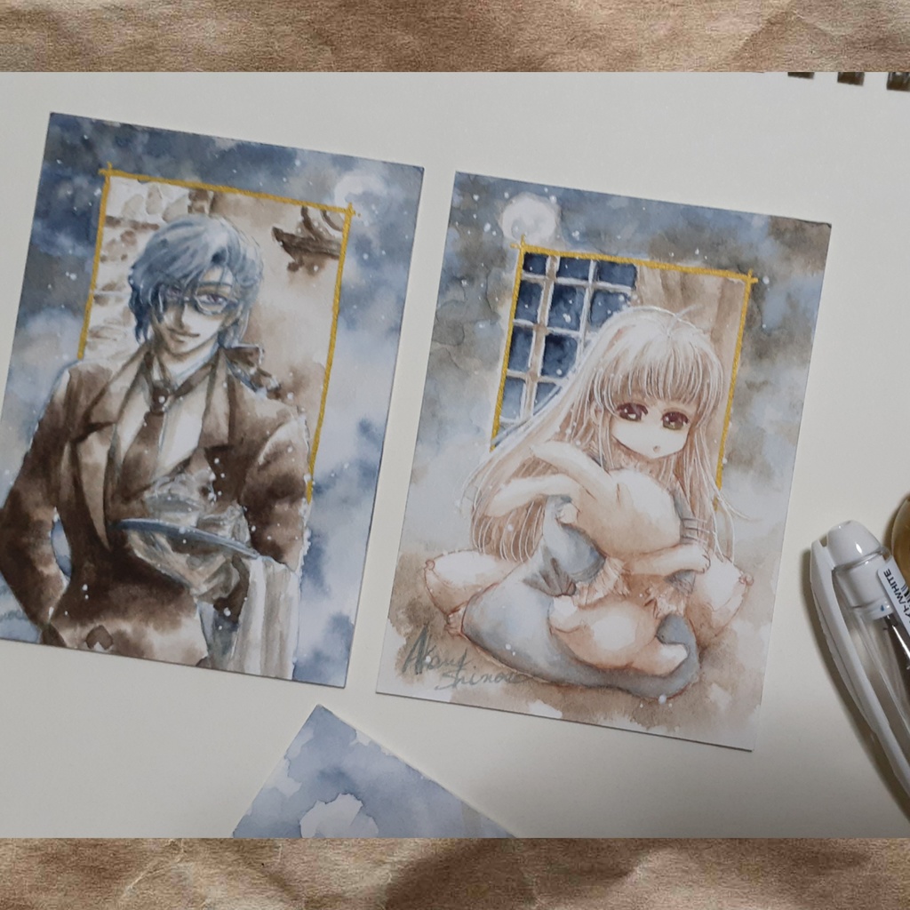 ATC原画(簡易額装付き)