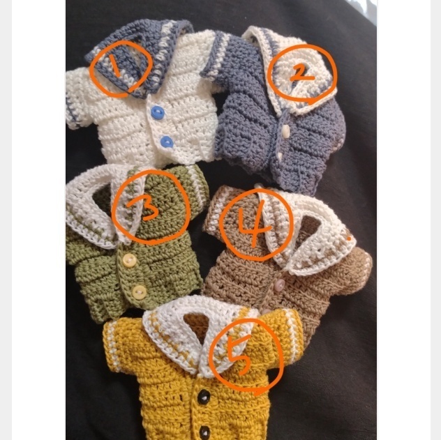 セーラー襟付きカーディガン