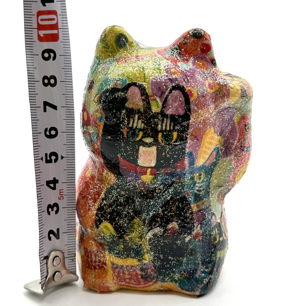 こんにちは招き猫 左手 キラキラ