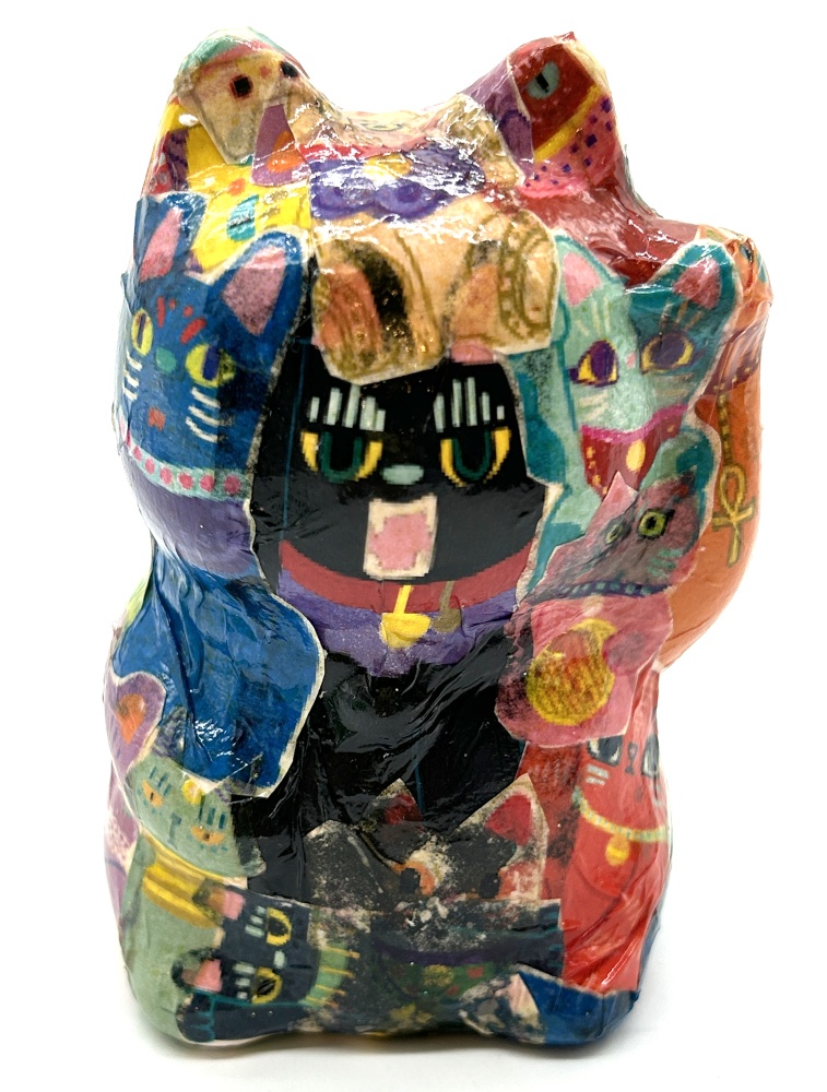 こんにちは招き猫 左手