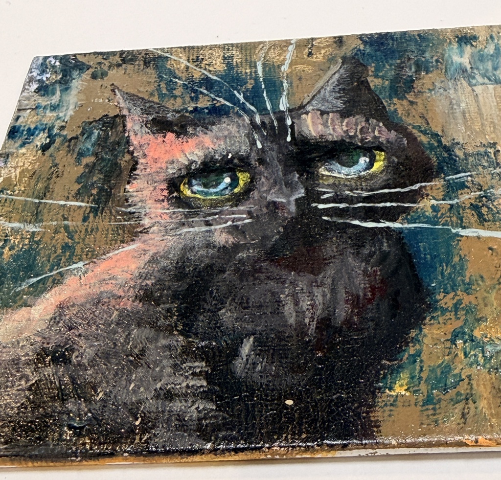 アンニュイ アクリル画 10×10cm
