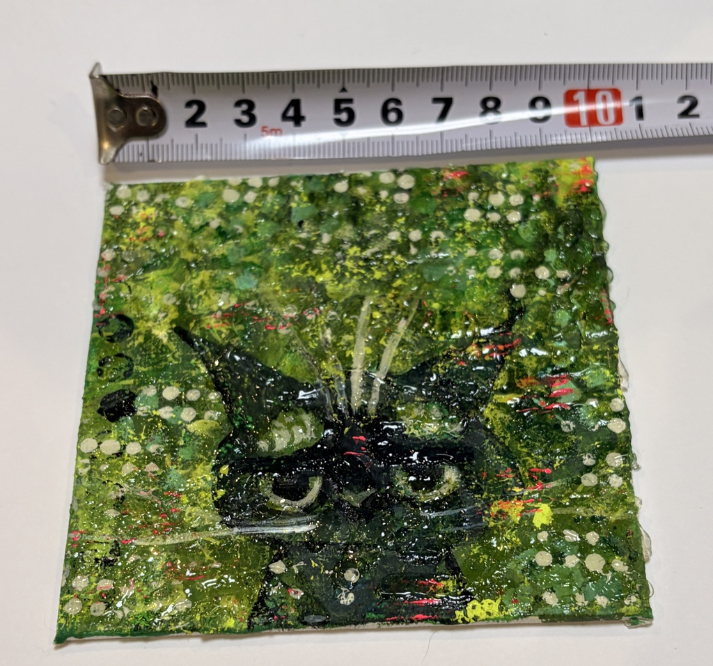 グリーンフォレスト アクリル画 10×10cm