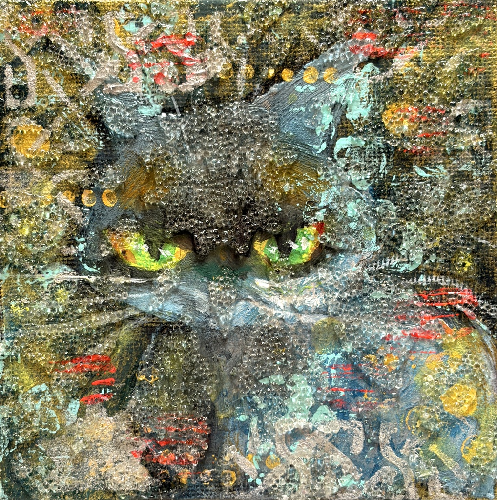 スター アクリル画 10×10cm