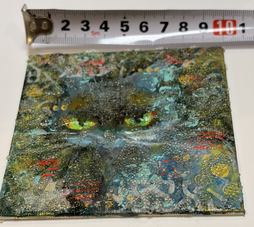 スター アクリル画 10×10cm