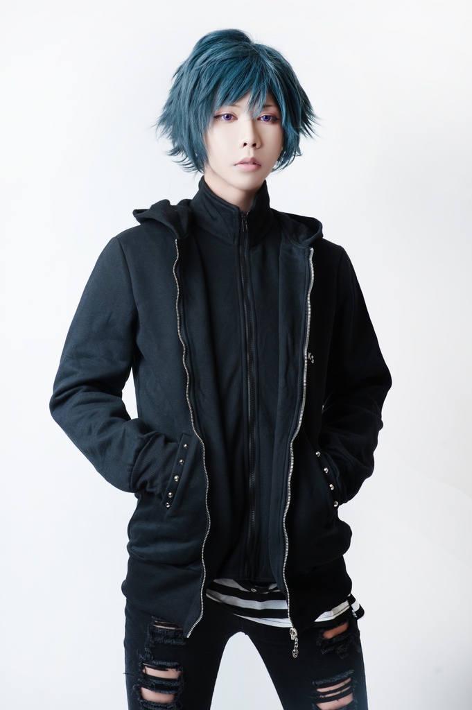 JillpunkオリジナルKERA ANGER SOUL呪怨武士スカル柄重ねレイヤードカジュアルパーカージャケット メンズ レディース男女兼用パンクおしゃれV系ヴィジュアル ファッションカッコいい