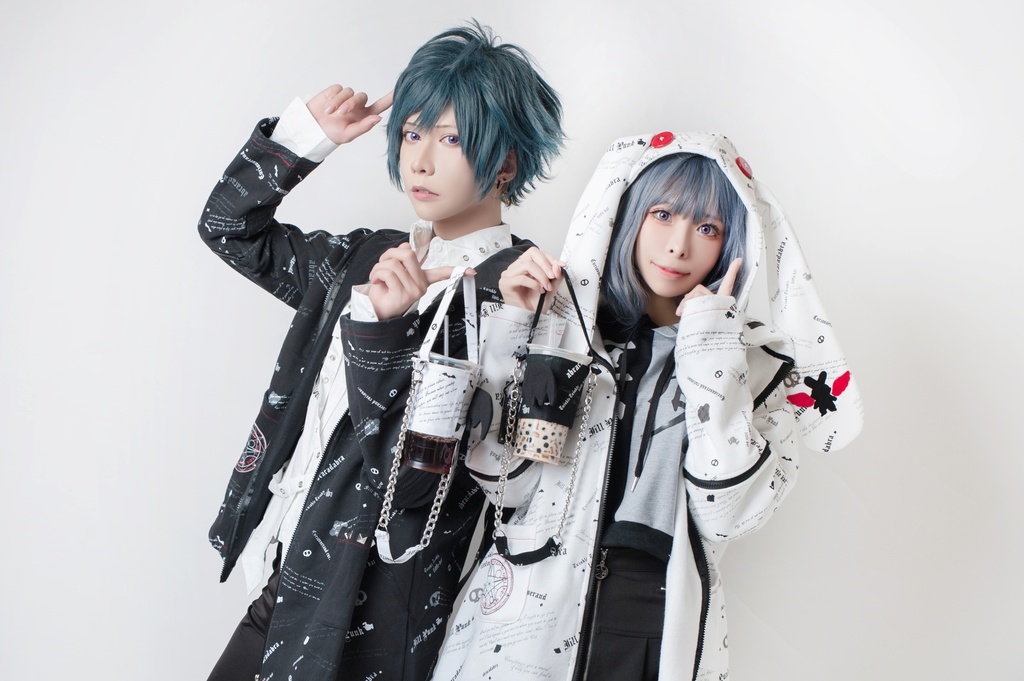 JillpunkオリジナルパンクKERA 錬金術アルケミーうさぎ賢者兎耳魔法陣裏起毛フルプリントパーカージャケット メンズ レディー V系 おしゃれ大きいサイズ男女兼用ファッション