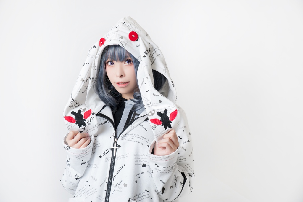 JillpunkオリジナルパンクKERA 錬金術アルケミーうさぎ賢者兎耳魔法陣裏起毛フルプリントパーカージャケット メンズ レディー V系 おしゃれ大きいサイズ男女兼用ファッション