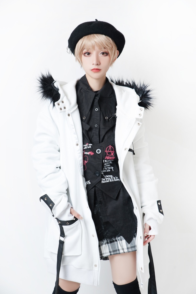 JillpunkオリジナルパンクKERA ケイローン光矢射手座ケンタウロス荒魂スパイクリベット裏起毛パーカージャケット メンズ レディー V系 おしゃれ大きいサイズ男女兼用ファッションカッコいい