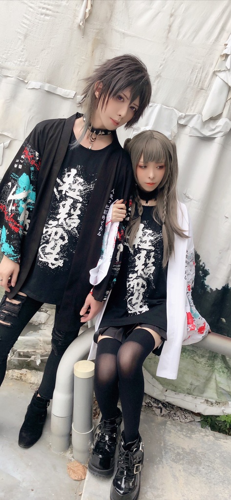 JillpunkオリジナルスタイルKERA芥川龍之介二次コン文豪羅生門茨木童子ヴィンテージ漢字書道現代羽織和装トップジャケットブレザー メンズ レディースV系秋葉系和風