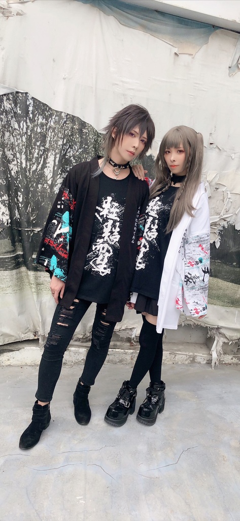 JillpunkオリジナルスタイルKERA芥川龍之介二次コン文豪羅生門茨木童子ヴィンテージ漢字書道現代羽織和装トップジャケットブレザー メンズ レディースV系秋葉系和風