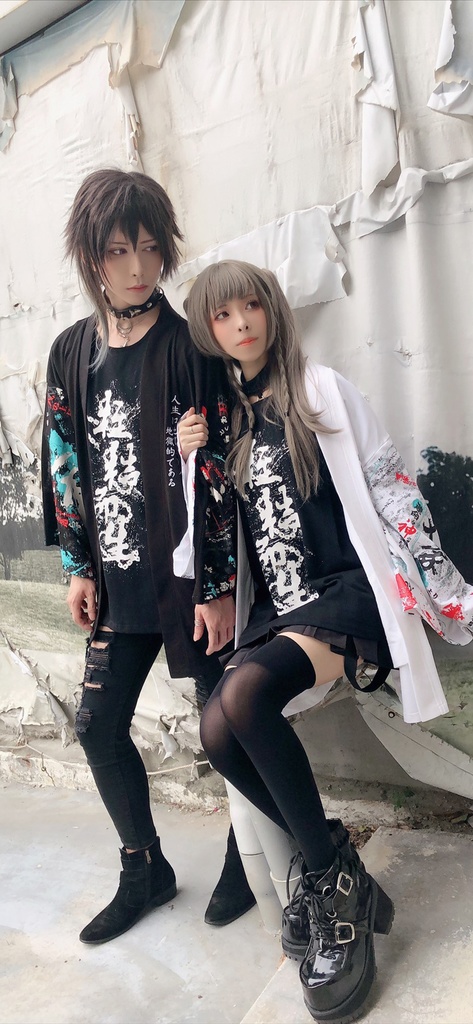 JillpunkオリジナルスタイルKERA芥川龍之介二次コン文豪羅生門茨木童子ヴィンテージ漢字書道現代羽織和装トップジャケットブレザー メンズ レディースV系秋葉系和風