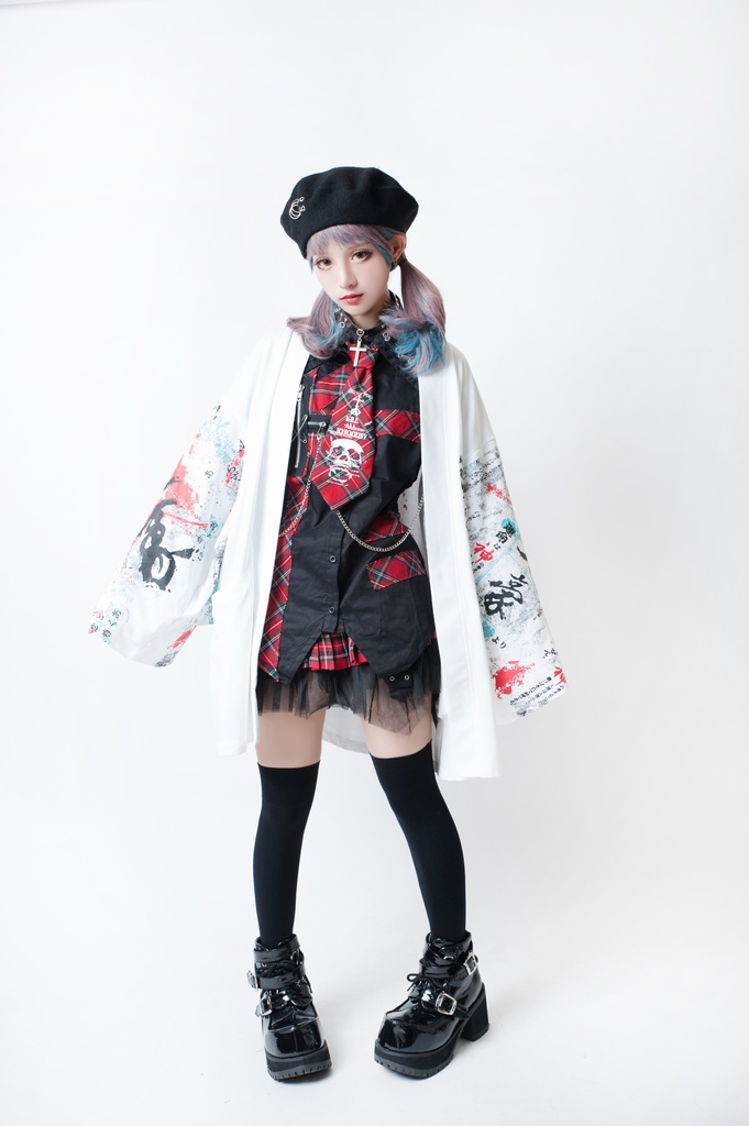 JillpunkオリジナルスタイルKERA芥川龍之介二次コン文豪羅生門茨木童子ヴィンテージ漢字書道現代羽織和装トップジャケットブレザー メンズ レディースV系秋葉系和風