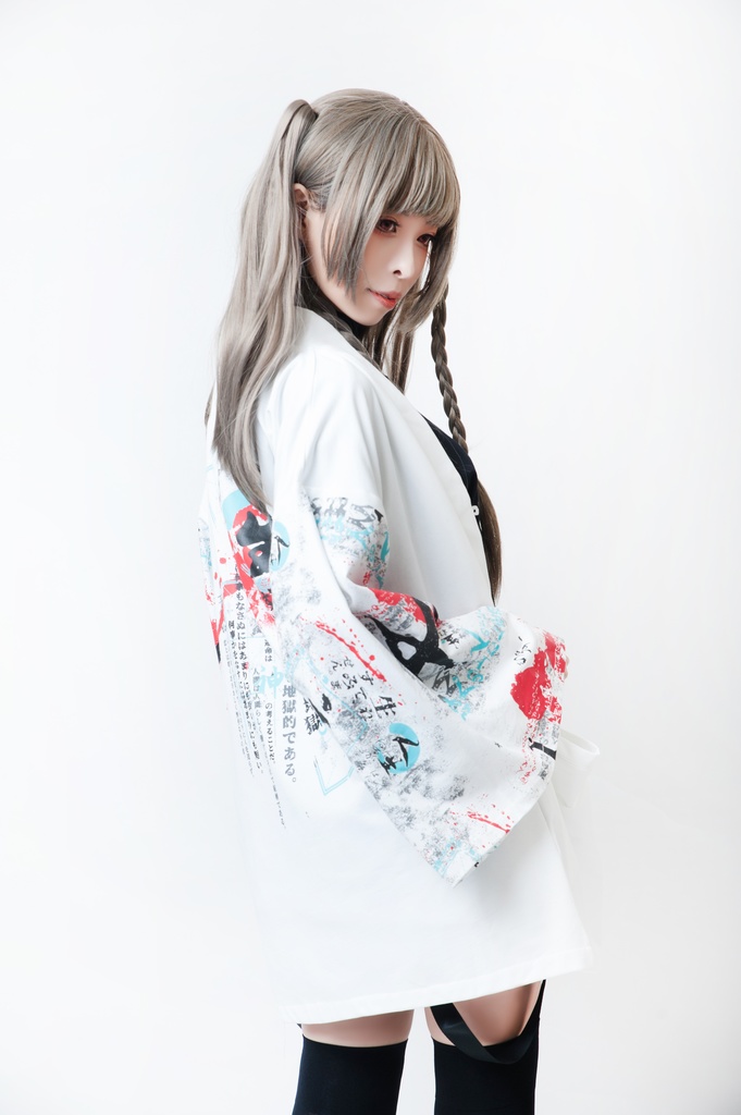 JillpunkオリジナルスタイルKERA芥川龍之介二次コン文豪羅生門茨木童子ヴィンテージ漢字書道現代羽織和装トップジャケットブレザー メンズ レディースV系秋葉系和風