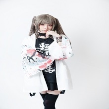 JillpunkオリジナルスタイルKERA芥川龍之介二次コン文豪羅生門茨木童子ヴィンテージ漢字書道現代羽織和装トップジャケットブレザー メンズ レディースV系秋葉系和風