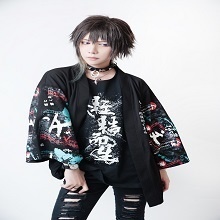 JillpunkオリジナルスタイルKERA芥川龍之介二次コン文豪羅生門茨木童子ヴィンテージ漢字書道現代羽織和装トップジャケットブレザー メンズ レディースV系秋葉系和風