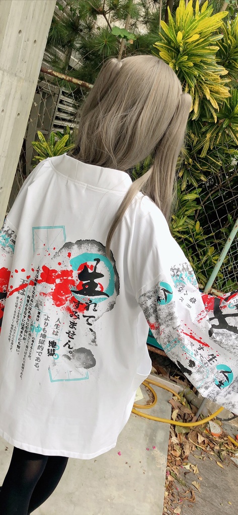 JillpunkオリジナルスタイルKERA芥川龍之介二次コン文豪羅生門茨木童子ヴィンテージ漢字書道現代羽織和装トップジャケットブレザー メンズ レディースV系秋葉系和風