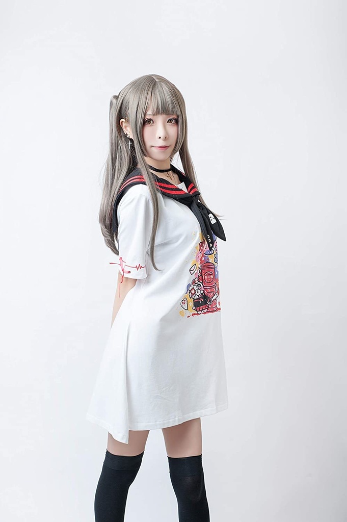 JillpunkオリジナルKERA二次コン可愛い 悪女ウサギ兎アニキ喧嘩上等セーラー服ワンピースネクタイ付き制服 ロリータ Lolita森ガール レディーおしゃれファッション秋葉系萌え
