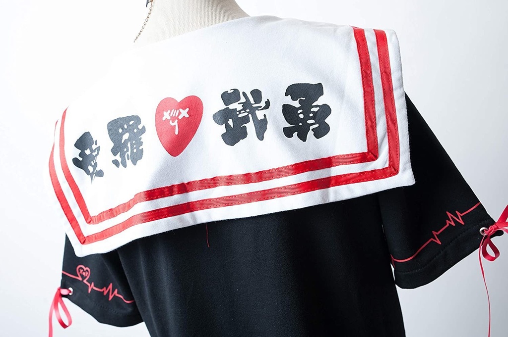 JillpunkオリジナルKERA二次コン可愛い 悪女ウサギ兎アニキ喧嘩上等セーラー服ワンピースネクタイ付き制服 ロリータ Lolita森ガール レディーおしゃれファッション秋葉系萌え