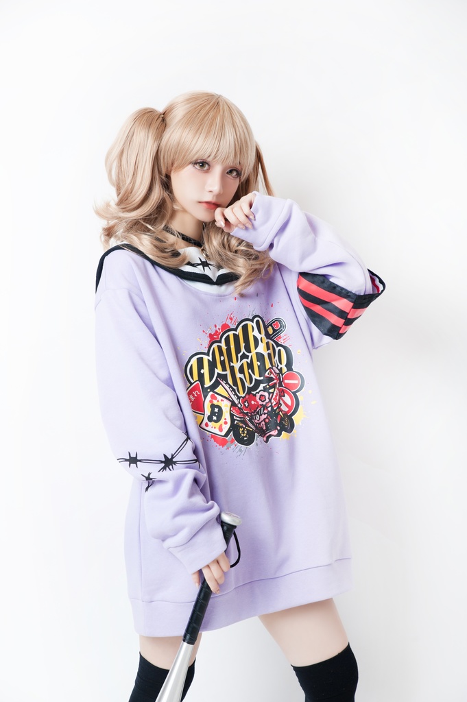 JillpunkオリジナルKERA二次コン可愛い 暴走熊アニキベア不良高校リバーシブルリストバンド付きセーラー服ワンピース制服Tシャツ ロリータ Lolita森ガール レディーおしゃれファッション秋葉系萌え