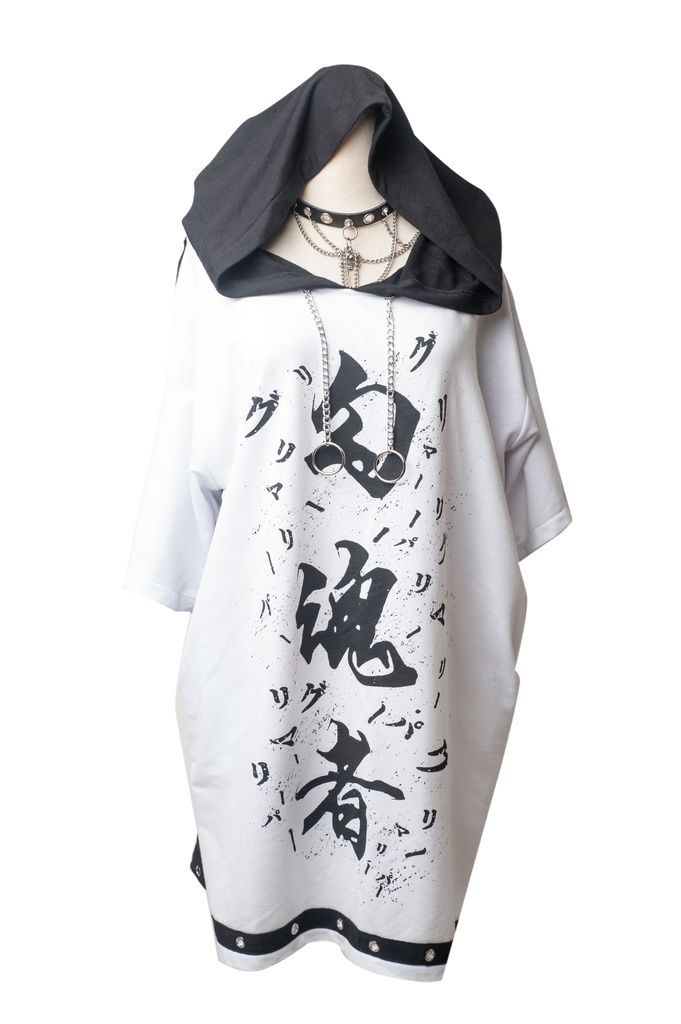 JillpunkオリジナルスタイルKERA 死神の鎌魂異形者ウイッチフードゆったり鉄の鎖パーカー メンズ レディースV系