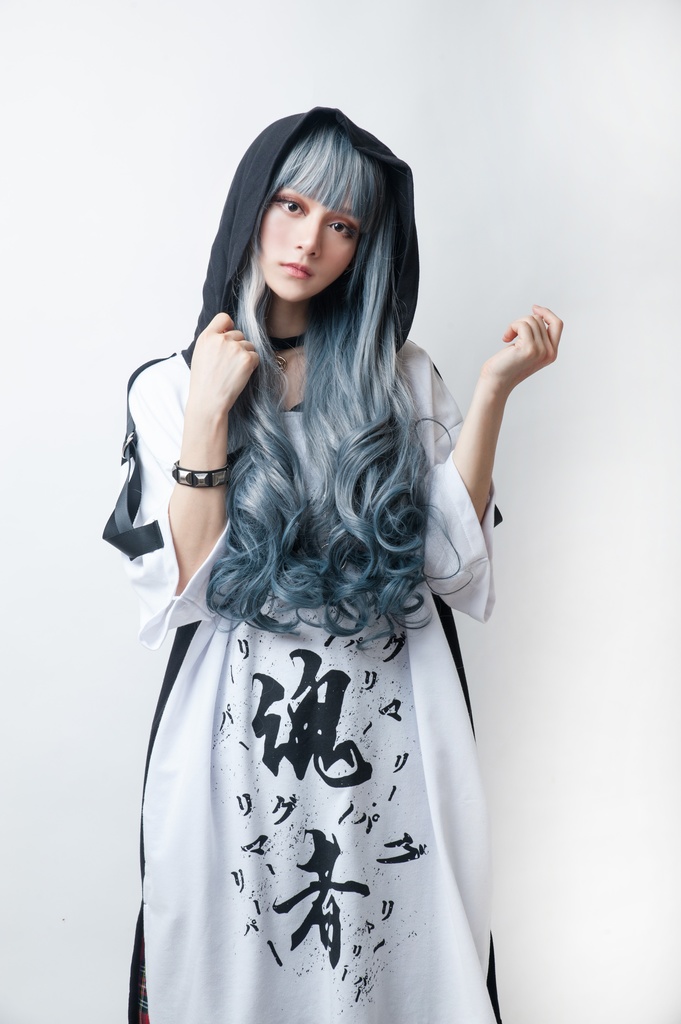 JillpunkオリジナルスタイルKERA 死神の鎌魂異形者ウイッチフードゆったり鉄の鎖パーカー メンズ レディースV系