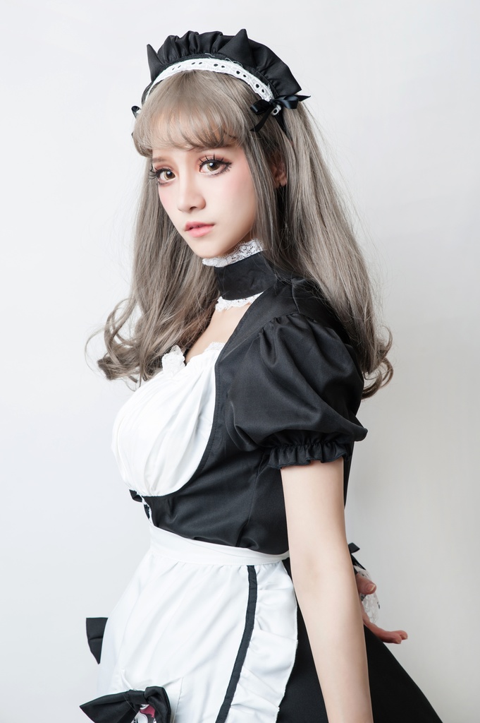 JillpunkオリジナルスタイルKERAアニメファンタジー 秋葉原アルケミスト魔女メイドエプロンドレス ヘヤーバンド付き ロリタレディースLOLITA喫茶店