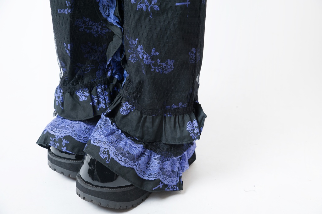 JillpunkオリジナルKERA エロス愛神キューピッドガーデン花柄上品レースフリルテイヤードスカート⋆レッグウォーマーセット COSPLAYレディースV系 姫系ゴシックロリータ おしゃれ可愛い萌え