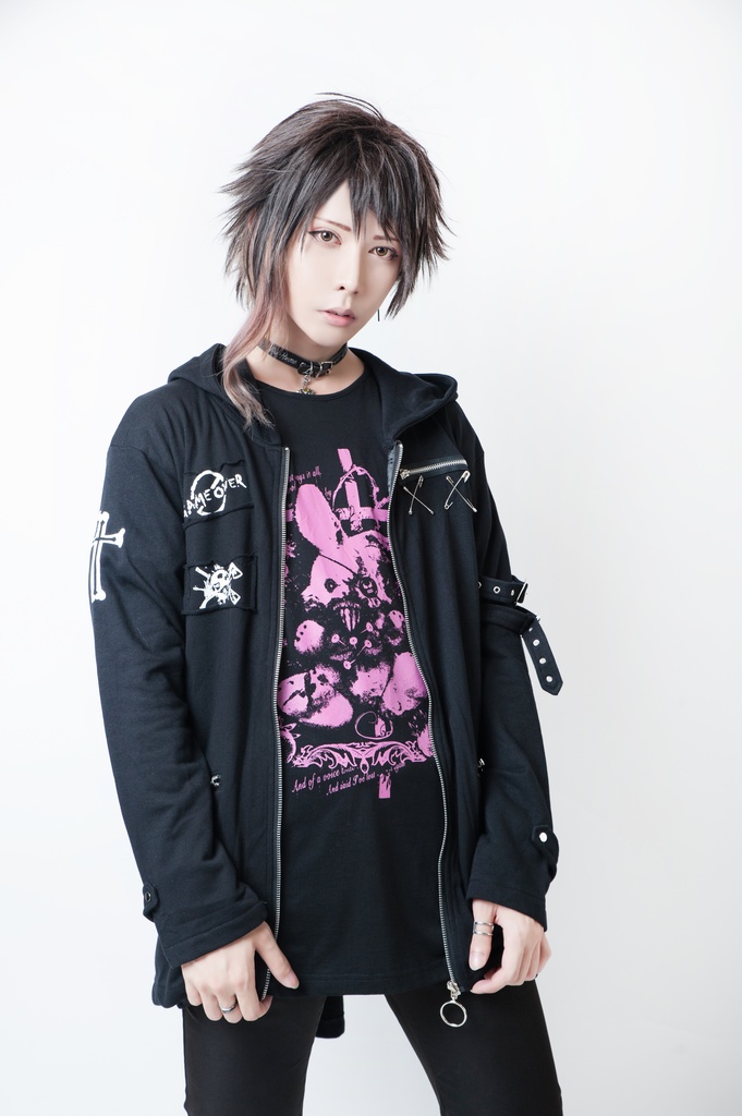 JillpunkオリジナルKERA 戦慄の童話呪い人形藁うさぎバニーウサギゆったりTシャツ メンズ レディーズ おしゃれ大きいサイズ男女兼用ファッション秋葉系萌え