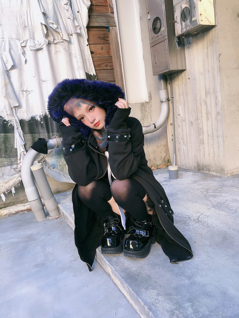 JillpunkオリジナルパンクKERA 死星宿曜さそり座フェイクレザースパイクリベット裏起毛パーカージャケット メンズ レディー V系 おしゃれ大きいサイズ男女兼用ファッション