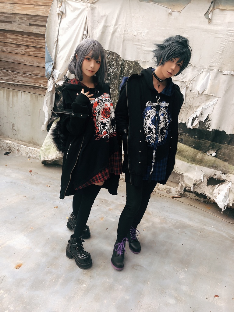 JillpunkオリジナルパンクKERA 死星宿曜さそり座フェイクレザースパイクリベット裏起毛パーカージャケット メンズ レディー V系 おしゃれ大きいサイズ男女兼用ファッション