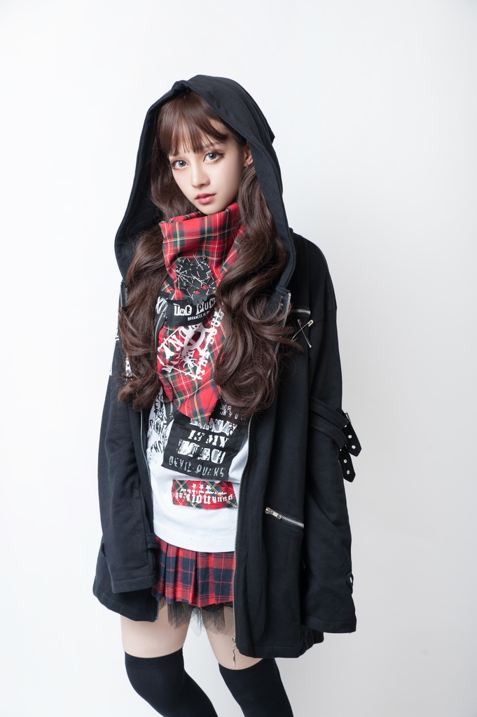 JillpunkオリジナルKERA コルウスからす座安全ピン付きゆったり付け札パーカージャケット メンズ レディーズ パンクロック カジュアル おしゃれ大きいサイズ男女兼用ヒップホップ