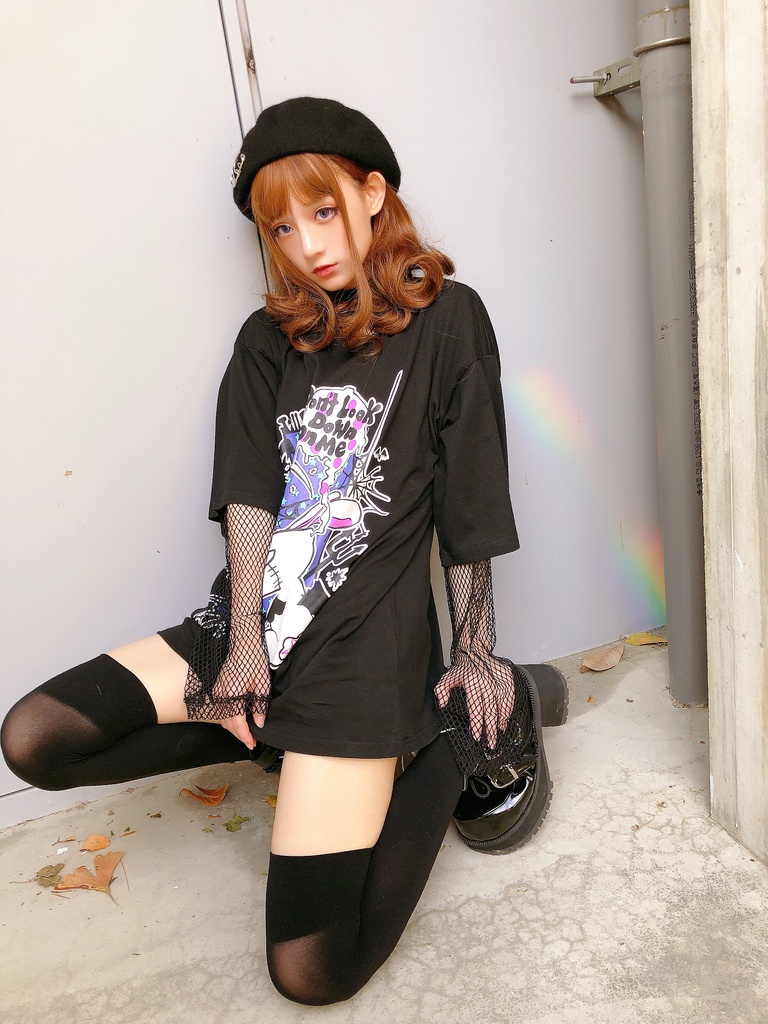 JillpunkオリジナルKERA二次コン可愛い 半神ウサギうさぎ⋆オルタゆったりTシャツカットソー メンズ レディーズ おしゃれ大きいサイズ男女兼用ファッション秋葉系萌え