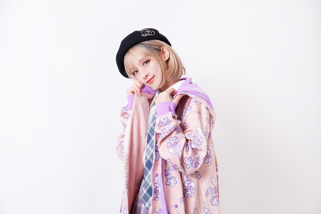 JillpunkオリジナルパンクKERA 北海海賊兎うさぎ耳リボンポンポン尾ピンゆったり長袖パーカーオーバサイズジャケット ロリータメンズ レディー V系可愛いおしゃれ大きいサイズ男女兼用ファッション秋葉系萌え