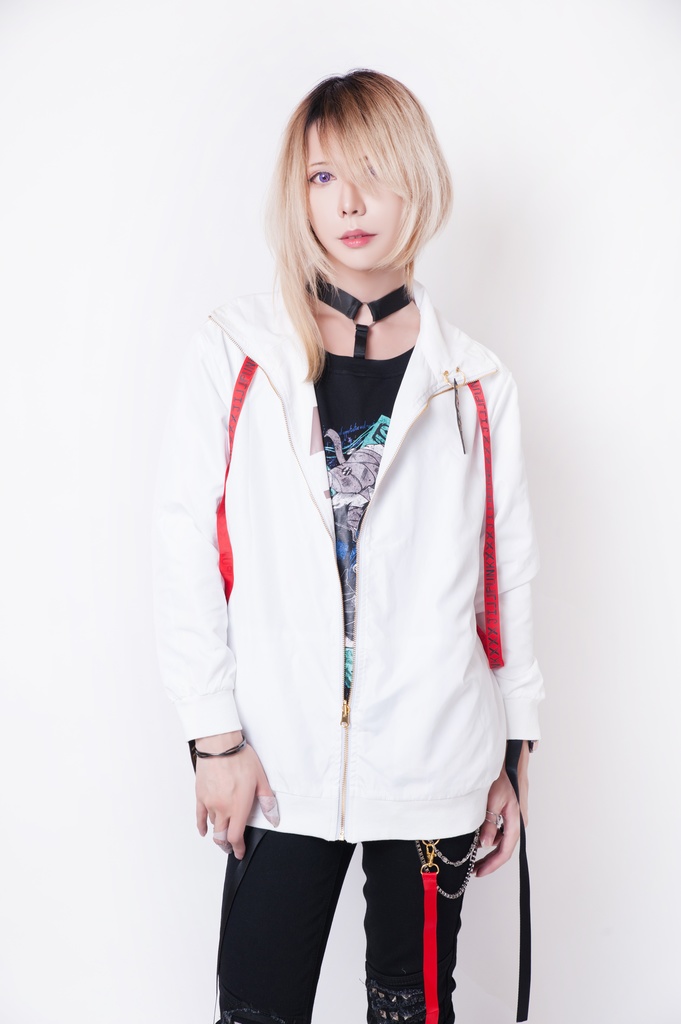 JillpunkオリジナルKERA 86+コラボ生死一如LIFE or DEADLYサスペンダー付きウィンドウブレーカージャケット リバーシブル裏表兼用 メンズ レディー V系 おしゃれ大きいサイズ男女兼用ファッション秋葉系カッコいい