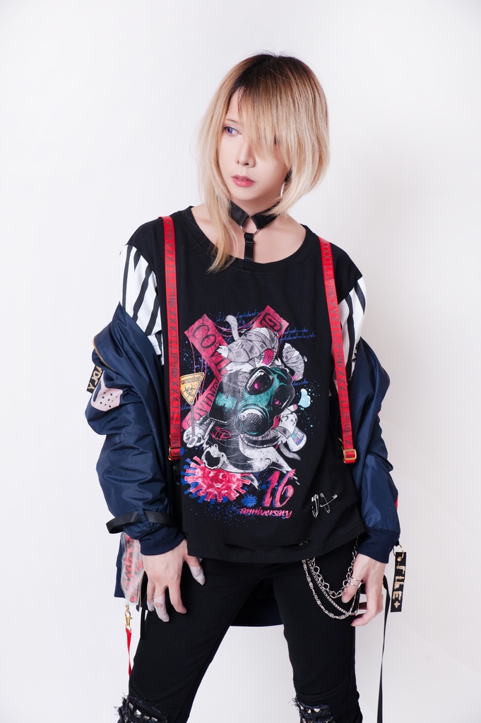 JillpunkオリジナルKERA 86+コラボ生死一如LIFE or DEADLYサスペンダー付きウィンドウブレーカージャケット リバーシブル裏表兼用 メンズ レディー V系 おしゃれ大きいサイズ男女兼用ファッション秋葉系カッコいい