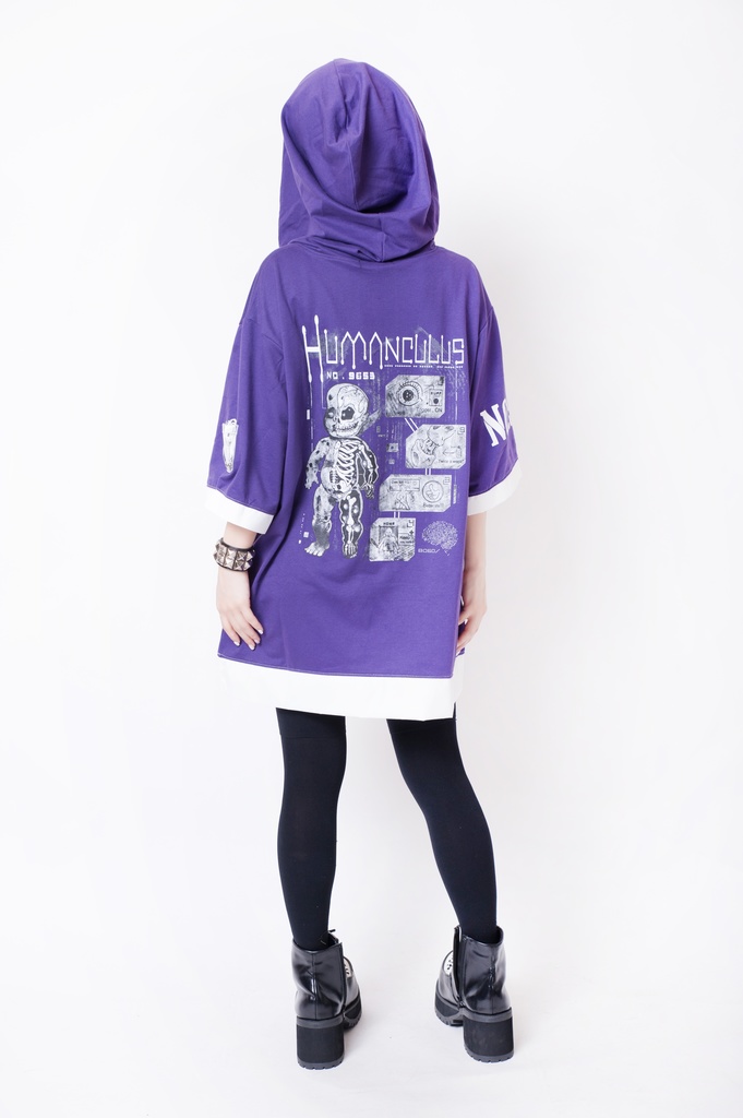 JillpunkオリジナルKERA未来工業ホムンクルスベビー人造人NO. 9635痛バッグ付きゆったりパーカー パンクメンズ レディースV系男女兼用ファッション秋葉系カッコいいおしゃれ